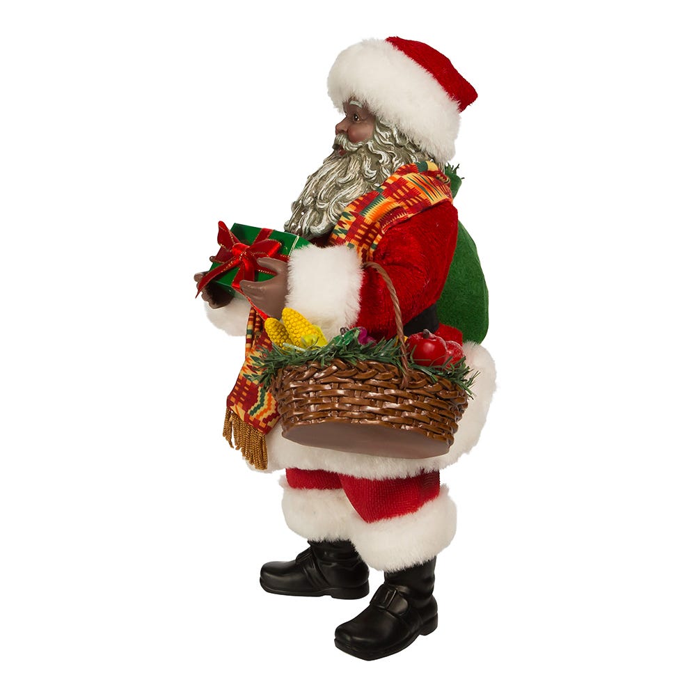 Kurt Adler 12-Inch Fabriché Kwanzaa Santa
